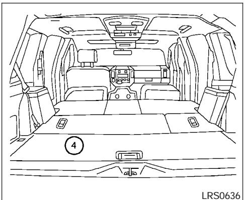 NISSAN ARMADA 2007 - Folding the 2nd row bench seat (if so equipped) - 3