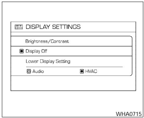 NISSAN ARMADA 2007 - HOW TO USE THE SETTING BUTTON - 1