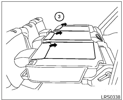 NISSAN ARMADA 2007 - Folding the 2nd row bench seat (if so equipped) - 2