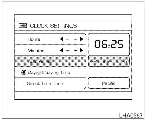 NISSAN ARMADA 2007 - Setting daylight savings time: - 1