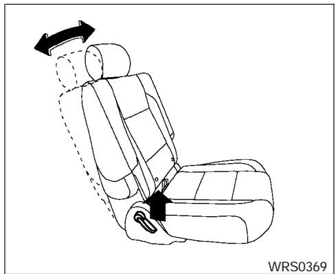 NISSAN ARMADA 2007 - Tip up for easy entry to the 3rd row - 2
