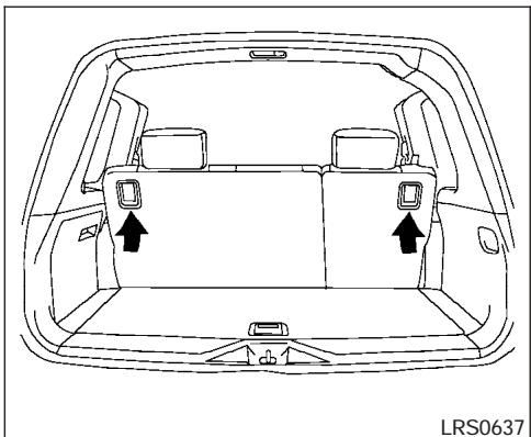NISSAN ARMADA 2007 - Folding the 2nd row bench seat (if so equipped) - 4
