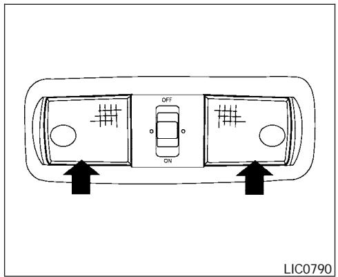 NISSAN FRONTIER 2005 - MAP LIGHTS (if so equipped) - 1