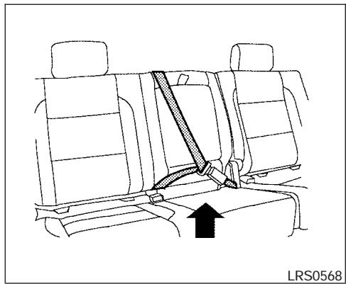 NISSAN FRONTIER 2005 - Checking seat belt operation - 1