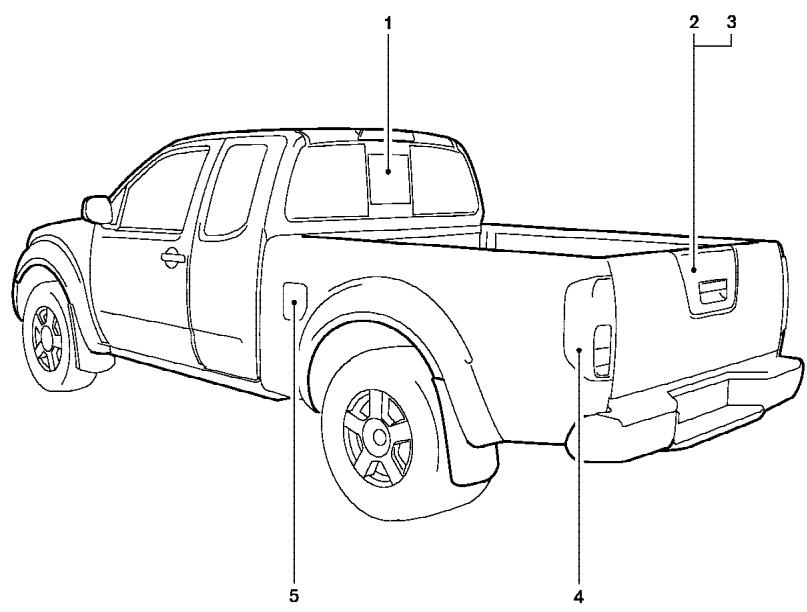 NISSAN FRONTIER 2006 - EXTERIOR REAR - 1