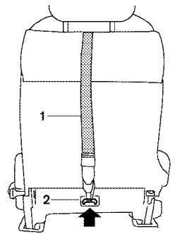 NISSAN FRONTIER 2006 - Anchor point label - 1