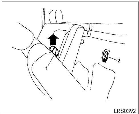 NISSAN FRONTIER 2006 - Anchor point locations (Crew cab models only) - 1