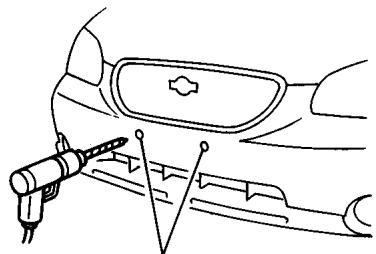 NISSAN MAXIMA 2001 - INSTALLING FRONT LICENSE PLATE - 2