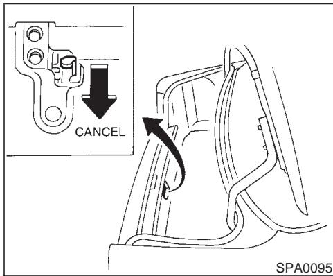NISSAN MAXIMA 2001 - OPENER OPERATION - 1