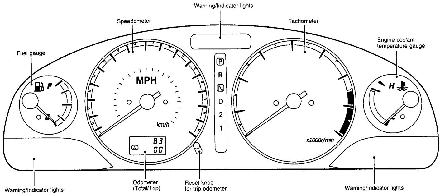 NISSAN MAXIMA 2001 - INSTRUMENT PANEL - 2
