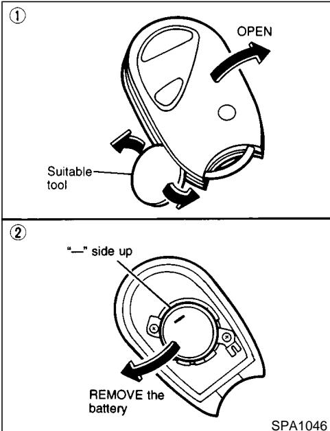 NISSAN MAXIMA 2001 - Using the panic alarm - 1