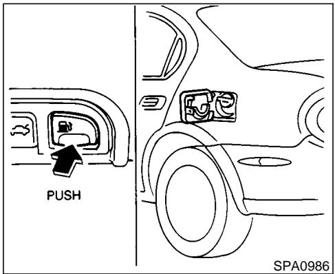 NISSAN MAXIMA 2001 - FUEL FILLER LID - 1