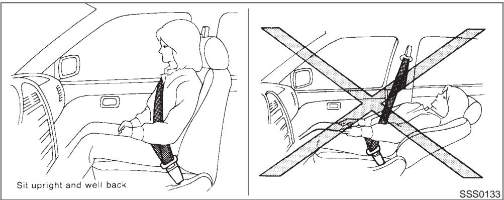 NISSAN MAXIMA 2001 - Seats, restraints and supplemental air bag systems - 1