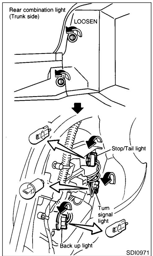 NISSAN MAXIMA 2001 - Replacement procedures - 9