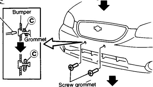 NISSAN MAXIMA 2001 - INSTALLING FRONT LICENSE PLATE - 3