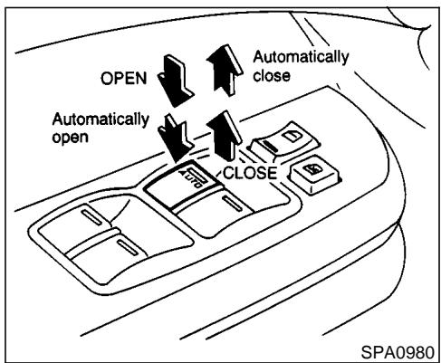 NISSAN MAXIMA 2001 - Locking passenger's windows - 1