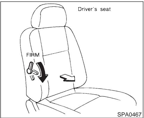 NISSAN MAXIMA 2001 - Seat lifter (Driver's seat) - 1