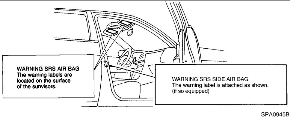 NISSAN MAXIMA 2001 - WARNING - 1