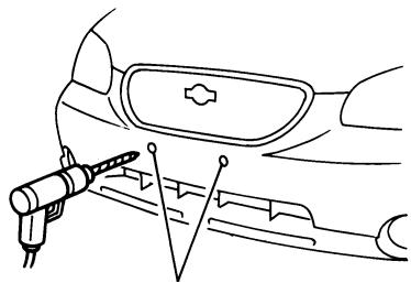 NISSAN MAXIMA 2003 - INSTALLING FRONT LICENSE PLATE - 2