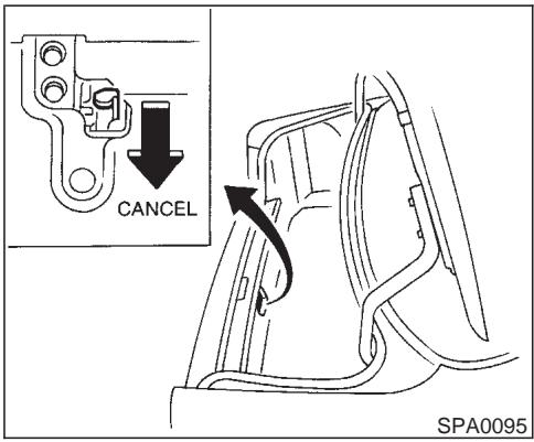 NISSAN MAXIMA 2003 - OPENER OPERATION - 1