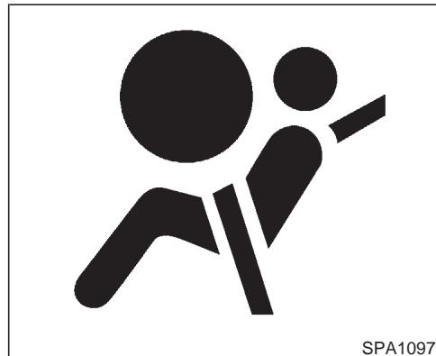 NISSAN MAXIMA 2003 - SUPPLEMENTAL AIR BAG WARNING LABELS - 1