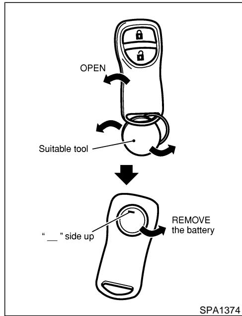 NISSAN MAXIMA 2003 - KEYFOB BATTERY REPLACEMENT - 1
