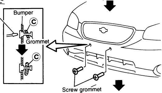 NISSAN MAXIMA 2003 - INSTALLING FRONT LICENSE PLATE - 3