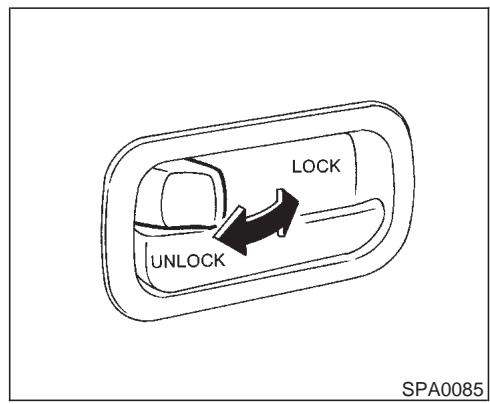 NISSAN MAXIMA 2003 - Opening and closing front windows - 1