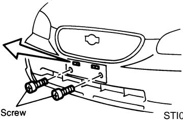 NISSAN MAXIMA 2003 - INSTALLING FRONT LICENSE PLATE - 5