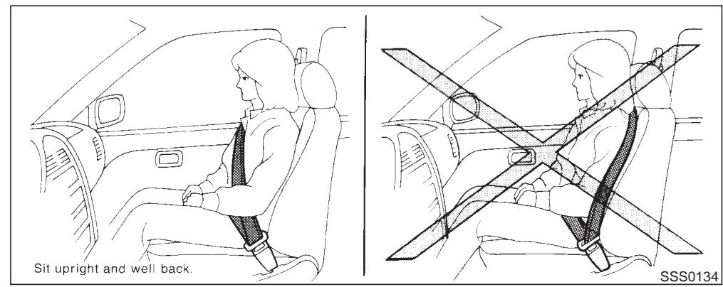 NISSAN MAXIMA 2003 - PRECAUTIONS ON SEAT BELT USAGE - 1