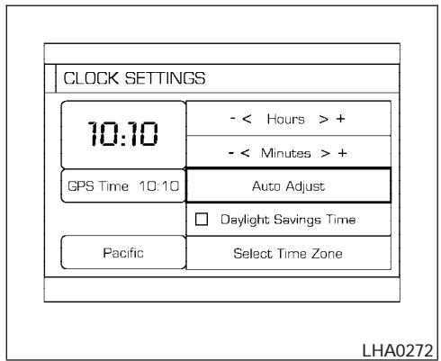 NISSAN MAXIMA 2004 - Setting daylight savings time: - 1