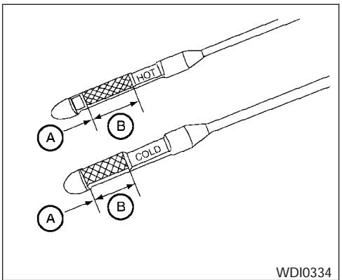 NISSAN MAXIMA 2004 - TEMPERATURE CONDITIONS FOR CHECKING - 1