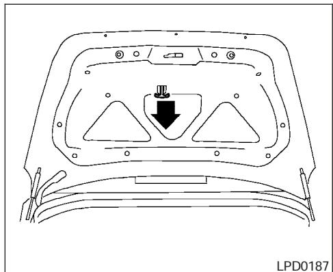 NISSAN MAXIMA 2004 - Rear seat without center console SECONDARY TRUNK LID RELEASE - 2