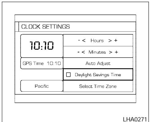NISSAN MAXIMA 2004 - Adjusting the time: - 1