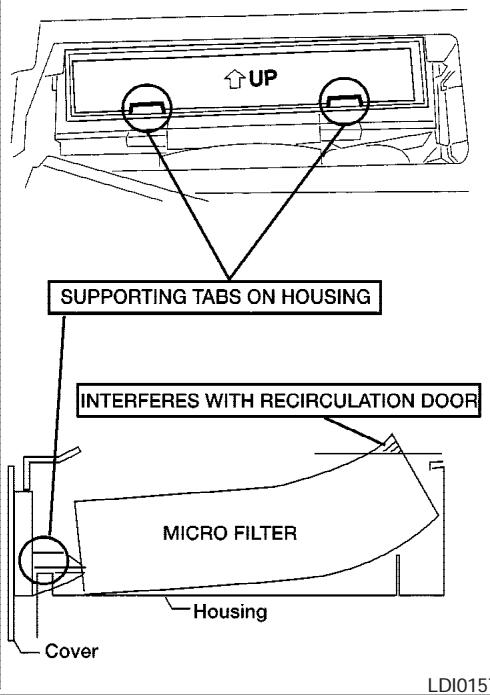 NISSAN MAXIMA 2006 - IN-CABIN MICROFILTER - 5