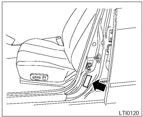NISSAN MAXIMA 2006 - VEHICLE IDENTIFICATION NUMBER (chassis number) - 5