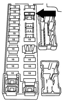 NISSAN MAXIMA 2007 - BRAKE PAD WEAR INDICATORS - 3