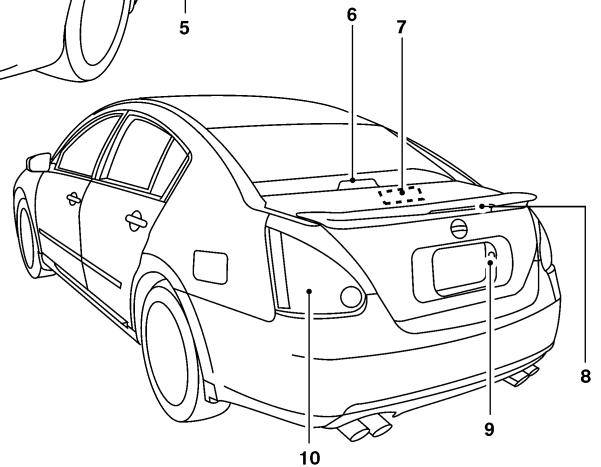 NISSAN MAXIMA 2007 - Replacing the halogen headlight bulb - 2