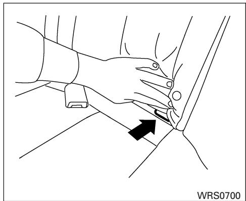 NISSAN MAXIMA 2007 - LATCH system anchor locations LOWER ANCHORS AND TETHERS FOR CHILDREN SYSTEM (LATCH) - 1