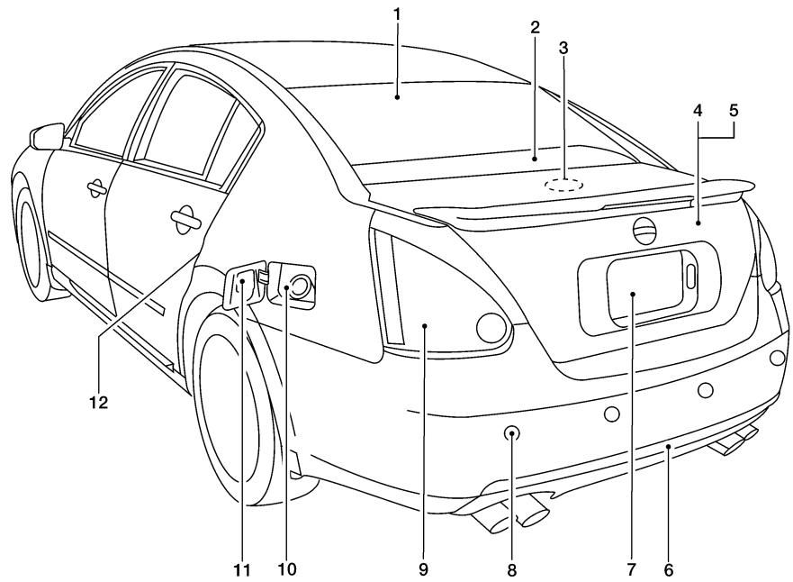 NISSAN MAXIMA 2007 - AIRBAGS, SEAT BELTS AND CHILD RESTRAINTS - 3