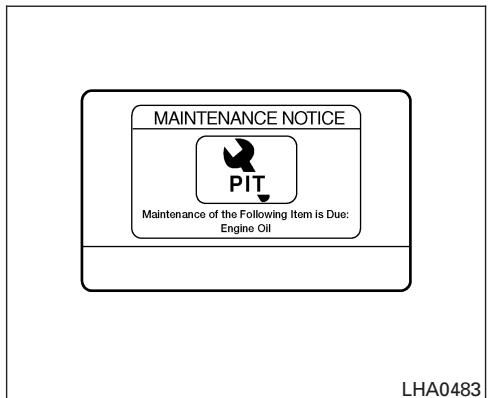 NISSAN MAXIMA 2007 - Resetting the maintenance interval - 1