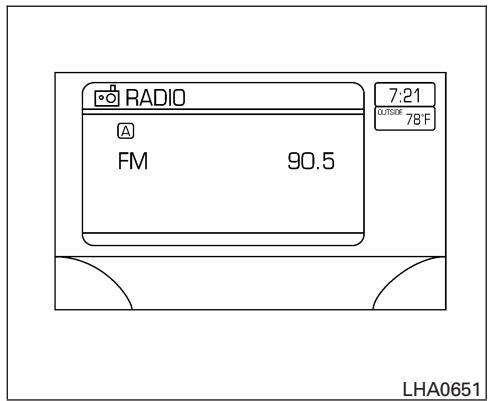 NISSAN MAXIMA 2007 - Lower display setting: - 1