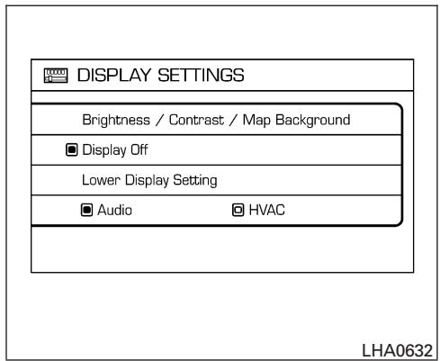 NISSAN MAXIMA 2007 - HOW TO USE THE SETTING BUTTON - 1