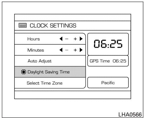 NISSAN MAXIMA 2007 - Adjusting the time: - 1