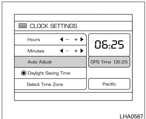 NISSAN MAXIMA 2007 - Setting daylight savings time: - 1