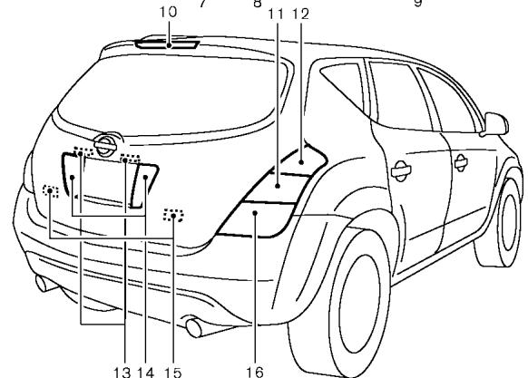NISSAN MURANO 2003 - LIGHTS - 2