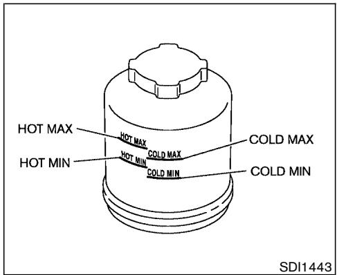 NISSAN MURANO 2003 - POWER STEERING FLUID - 1