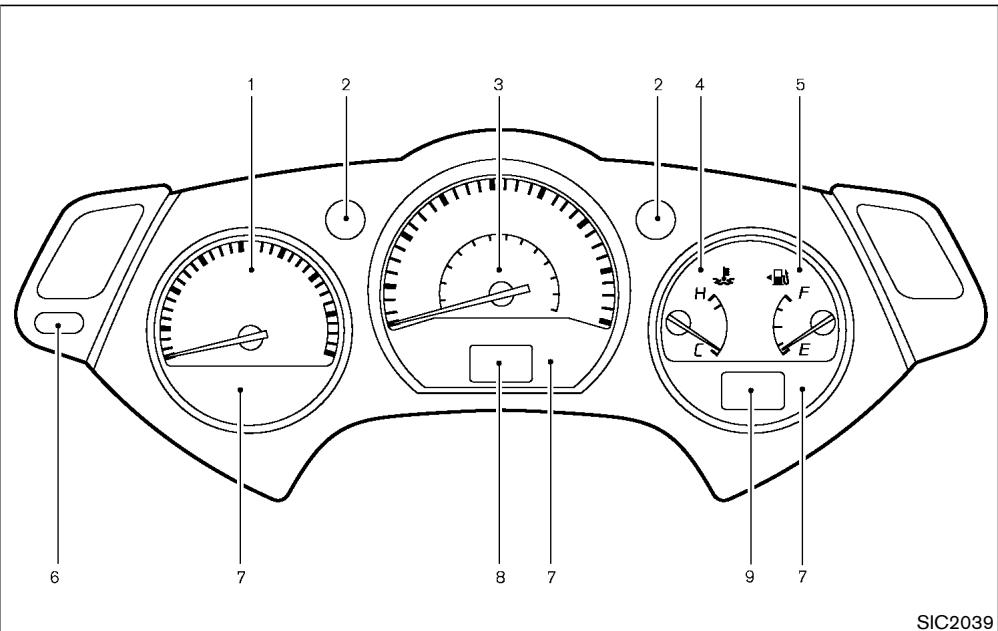 NISSAN MURANO 2003 - METERS AND GAUGES - 1