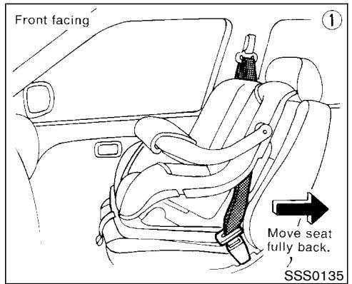 NISSAN MURANO 2003 - ing a child restraint. - 1