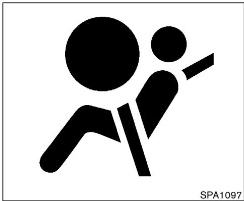 NISSAN MURANO 2003 - SUPPLEMENTAL AIR BAG WARNING LABELS - 1